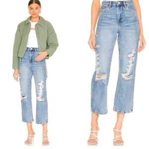 Blank NYC The Baxter Ribcage Straight Leg Distressed Jean - Light Wash - Size 25